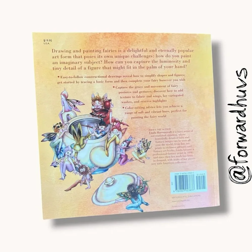 How to Draw and Paint Fairies Linda Ravenscroft Softcover Art Guide